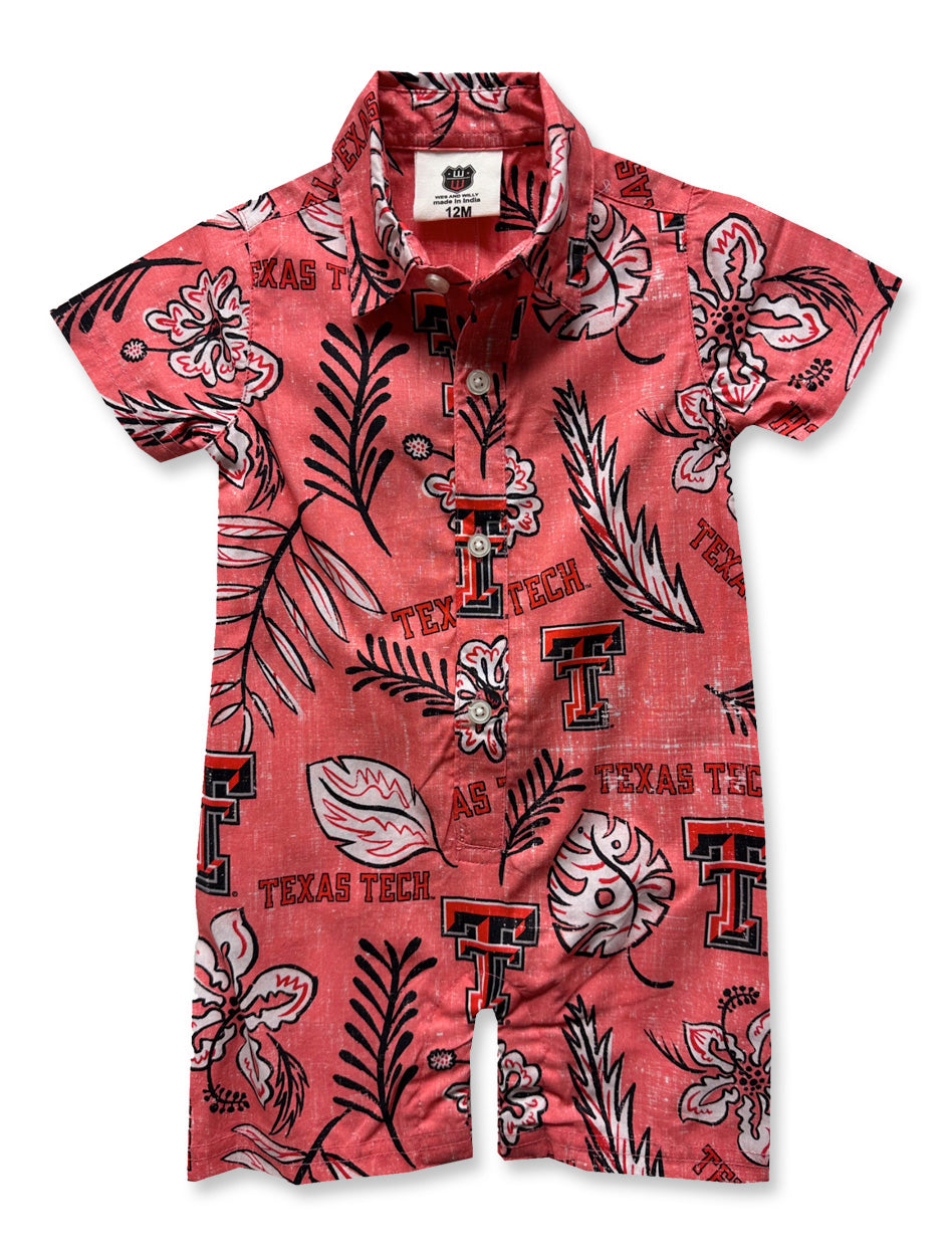 Texas Tech "Aloha" Infant Boys Romper