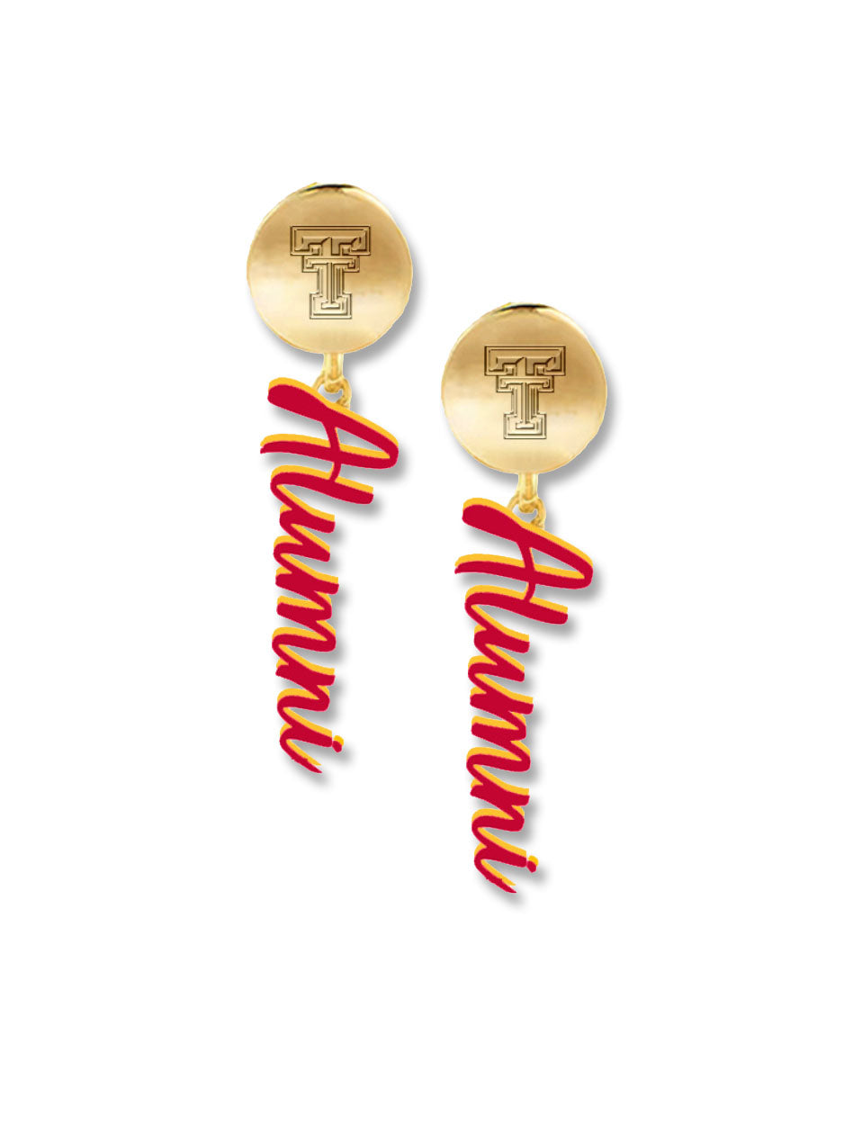 Texas Tech Alumni Dangle Earrings