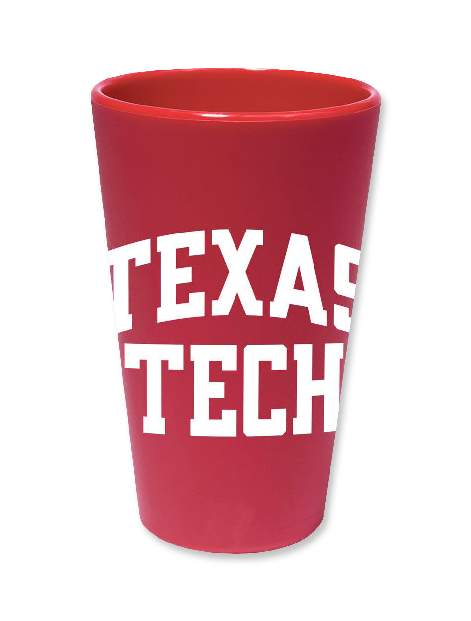 Texas Tech "Arch Front" Silicone Pint Tumbler