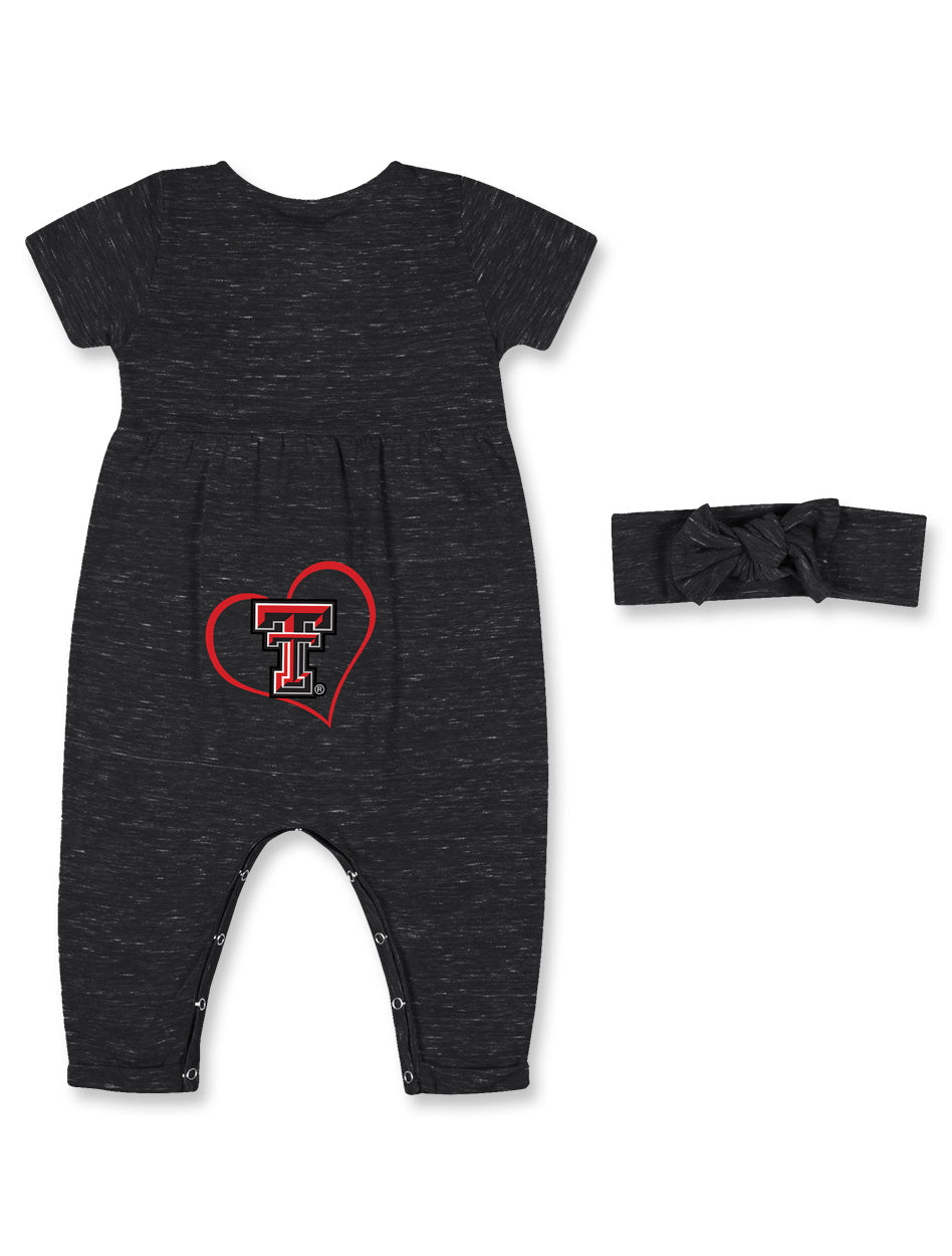 **Texas Tech Arena "Fleet" Infant Romper with Headband