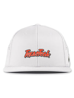 Texas Tech Branded Bills "PVC Script" Snapback White Cap