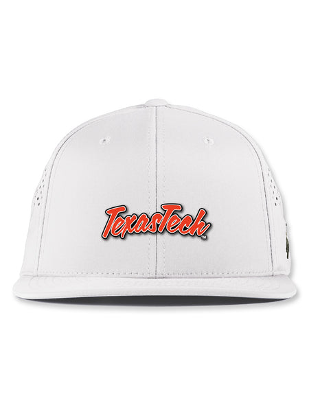 Texas Tech Branded Bills "PVC Script" Snapback White Cap