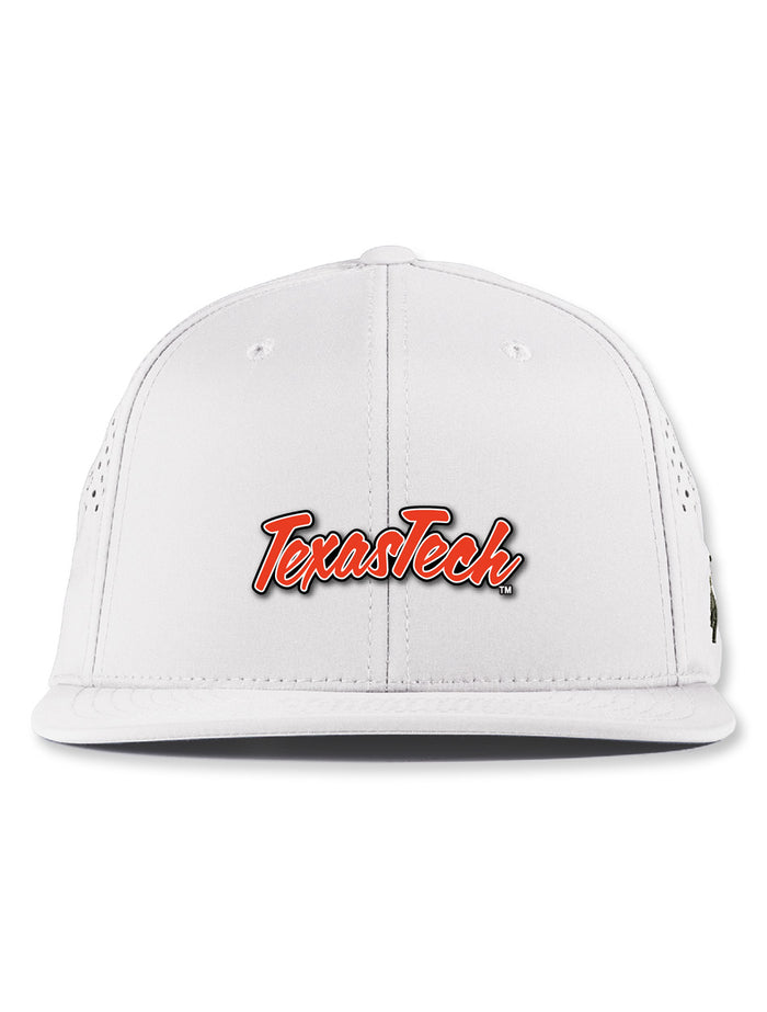 Texas Tech Branded Bills "PVC Script" Snapback White Cap