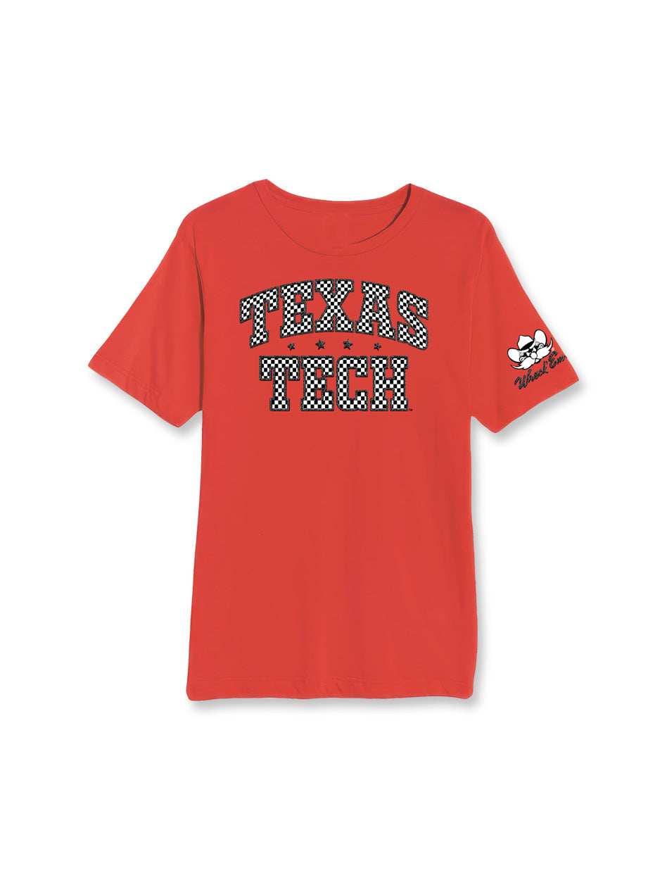 Texas Tech "Checked Out" Glitter Youth T-Shirt