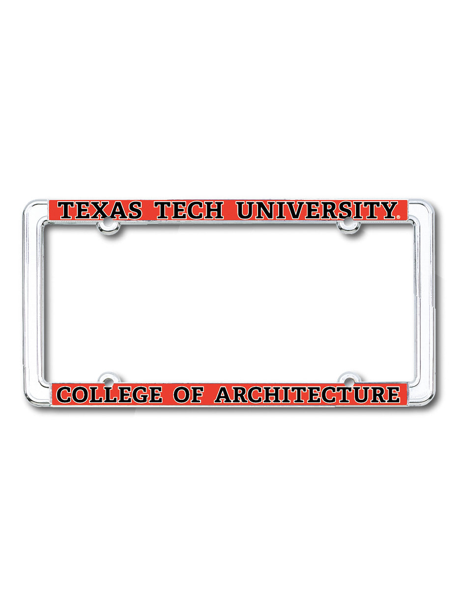 Texas Tech College of Architecture License Plate Frame