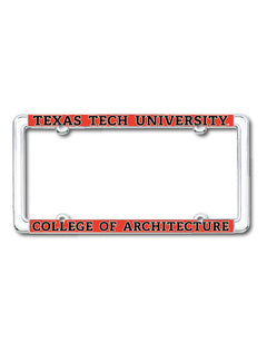 Texas Tech College of Architecture License Plate Frame
