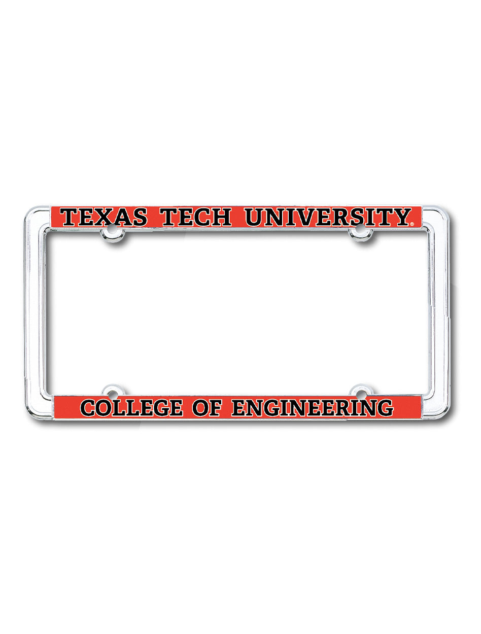 Texas Tech College of Engineering License Plate Frame