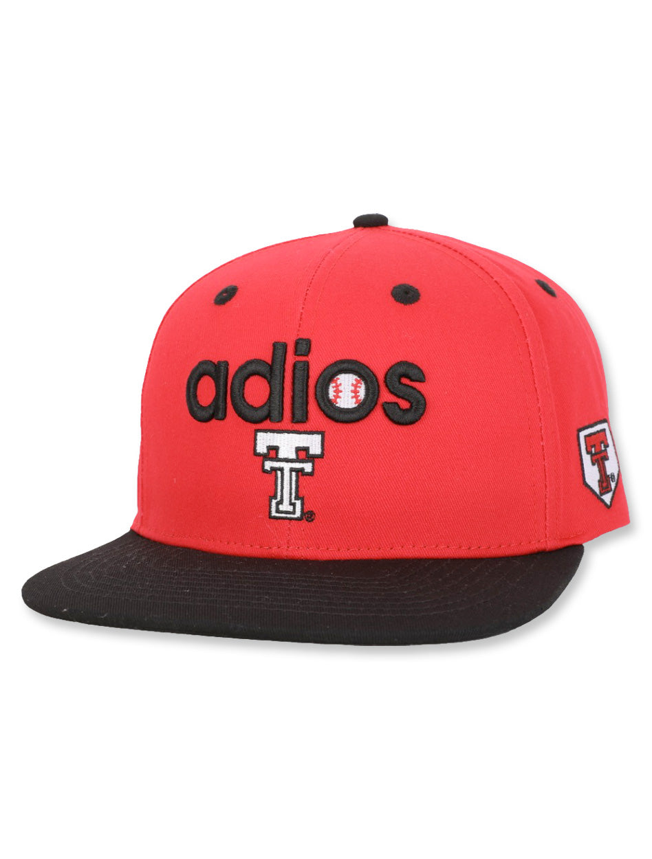 Texas Tech Dark Horse Baseball "Adios" Twill Snapback Cap