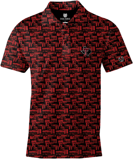 Texas Tech Dark Horse Raider Power "Derrick Heritage" Premium Polo