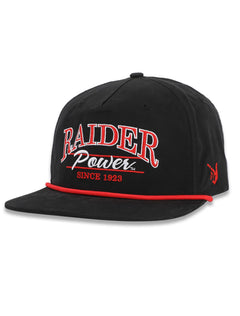 Texas Tech Dark Horse "Raider Power" Script Black Snapback Cap