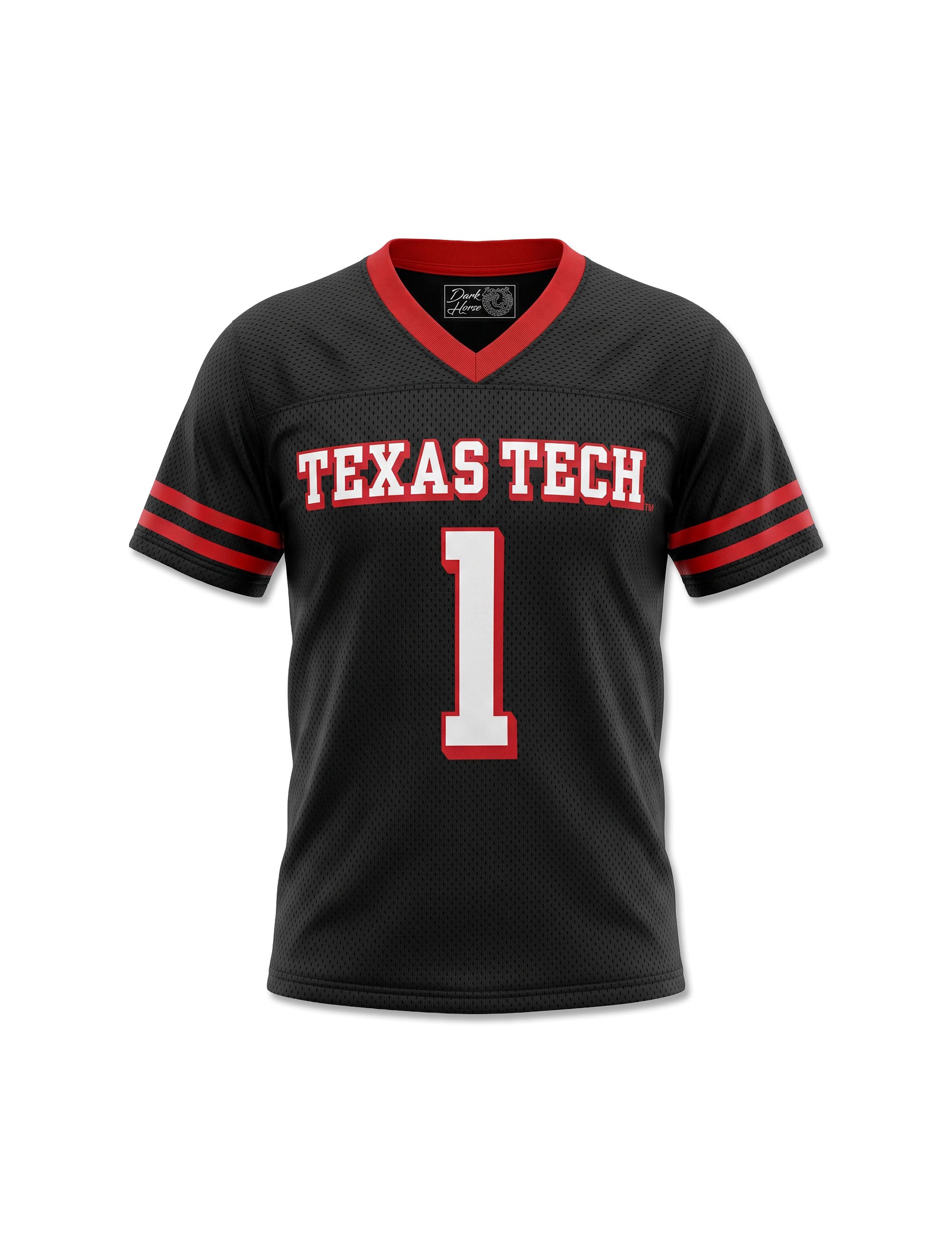 Black Texas Tech Dark Horse Youth Football Jersey