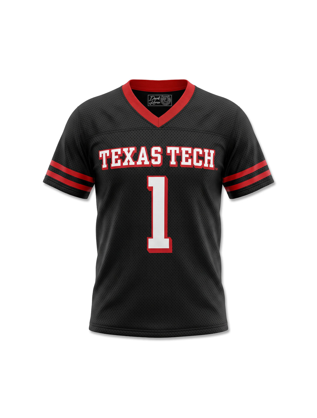 Black Texas Tech Dark Horse Youth Football Jersey