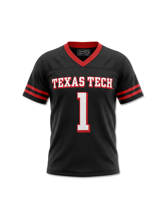 Black Texas Tech Dark Horse Youth Football Jersey