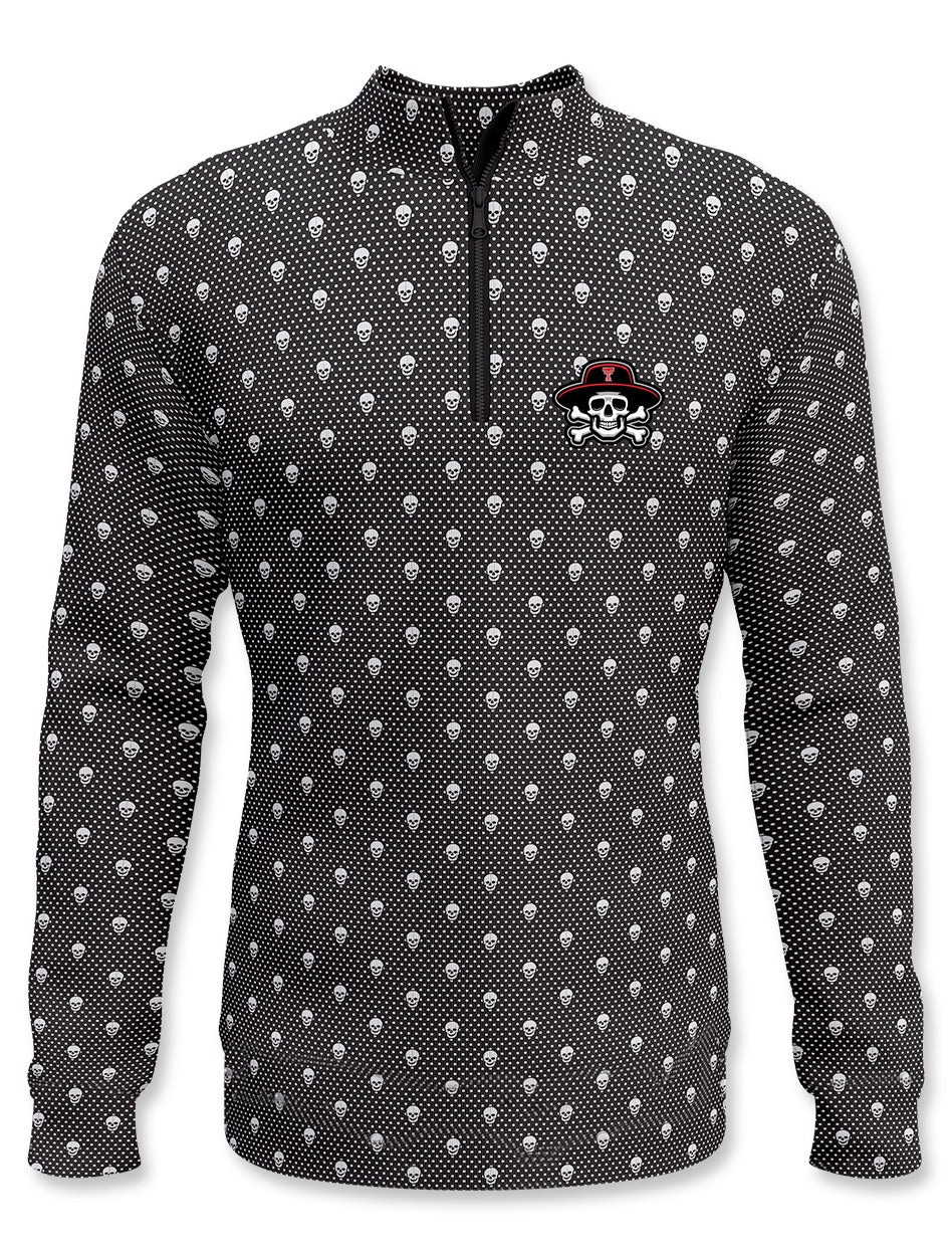 Texas Tech Dark Horse "Crossbones" Quarter-Zip MEN'S Pullover