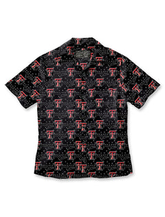 Texas Tech Dark Horse "Playbook" Premium Button Up Men's Camp Shirt