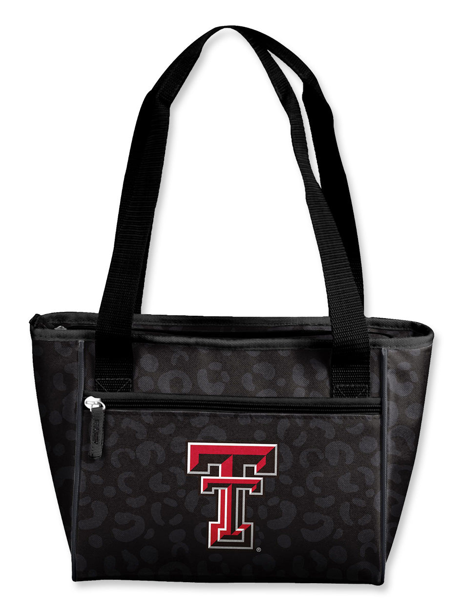 Texas Tech Double T Leopard 16 Can Cooler Bag