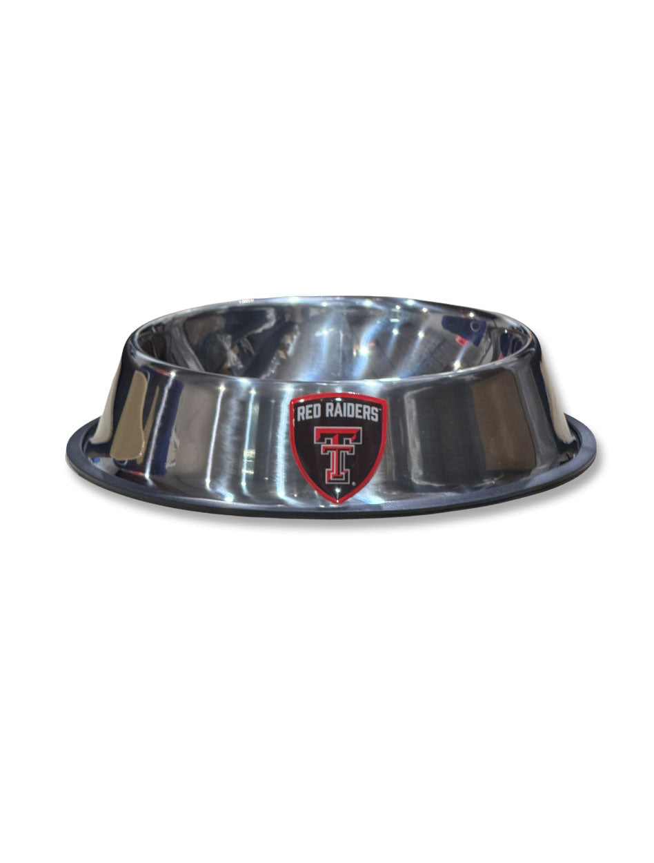 Texas Tech Double T Metal Pet Bowl