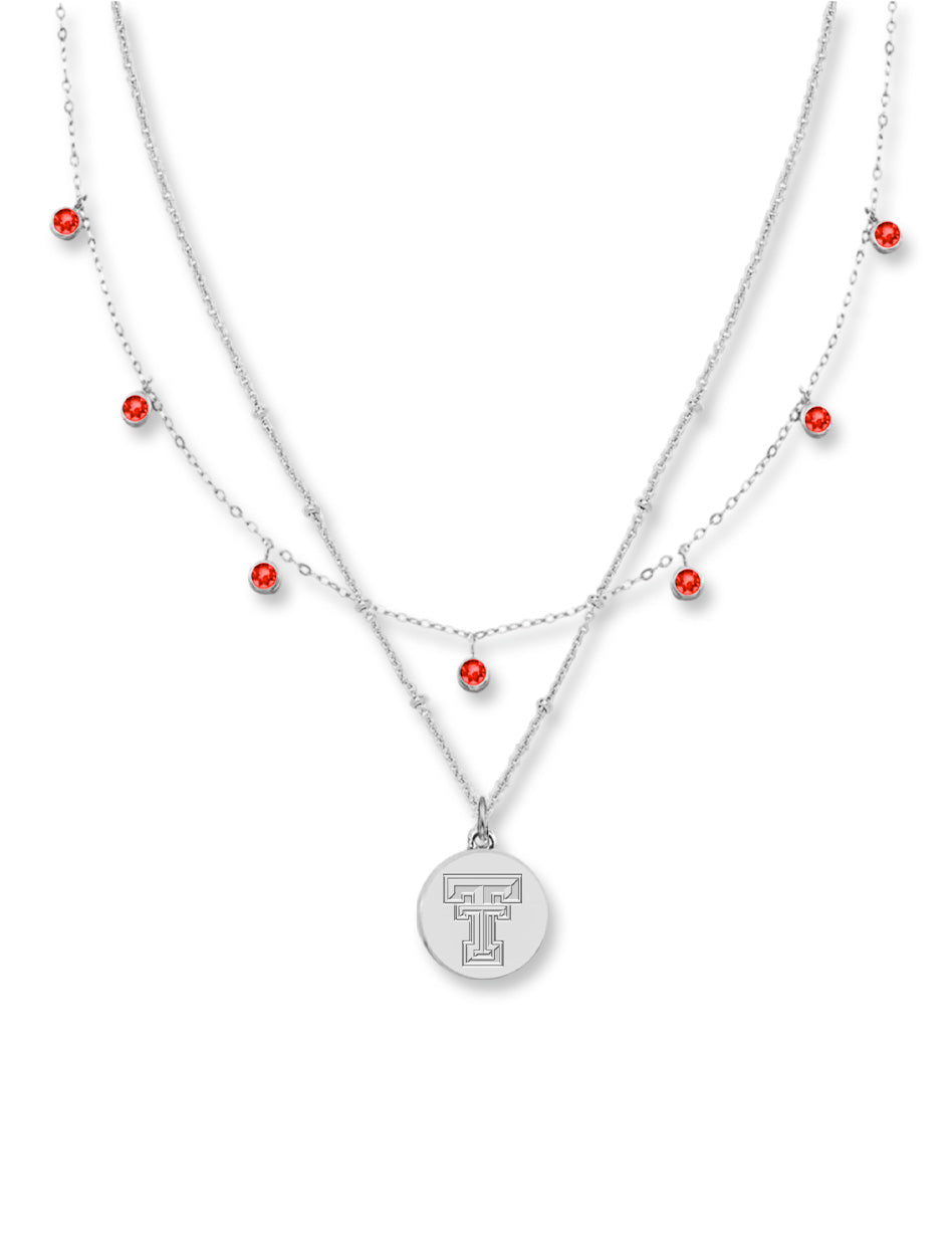 Texas Tech Double T "Petey" Set of 2 Necklaces