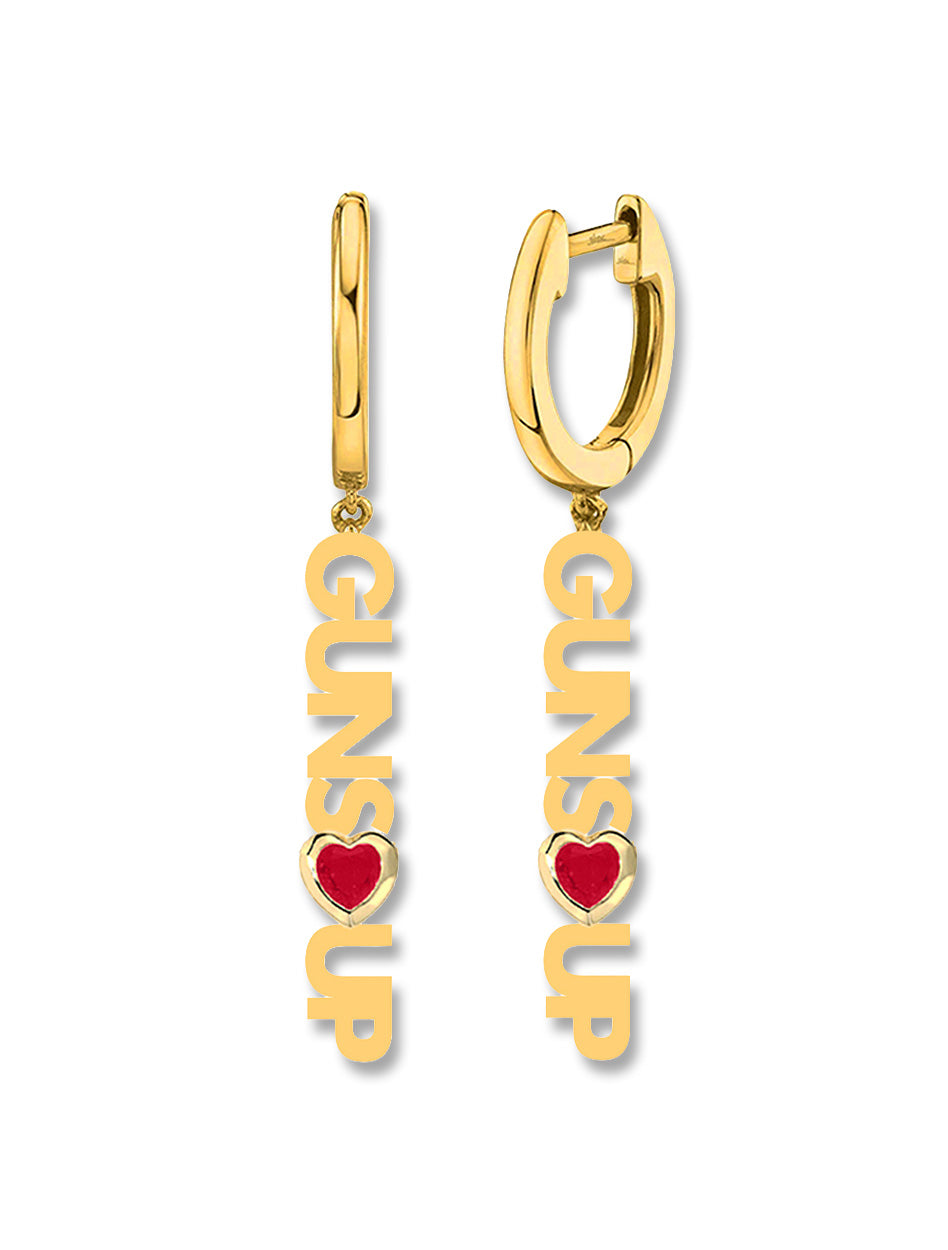 Texas Tech Double T "Ananda" Dangle Earrings