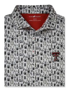 Texas Tech Double T "Draft House" Varsity Tailgate Men's Polo