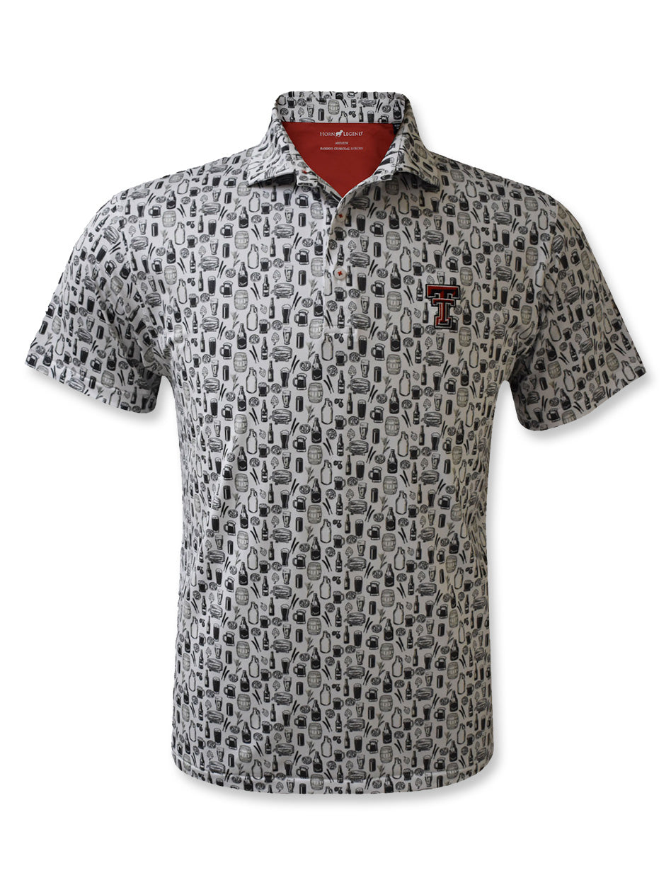 Texas Tech Double T "Draft House" Varsity Tailgate Men's Polo