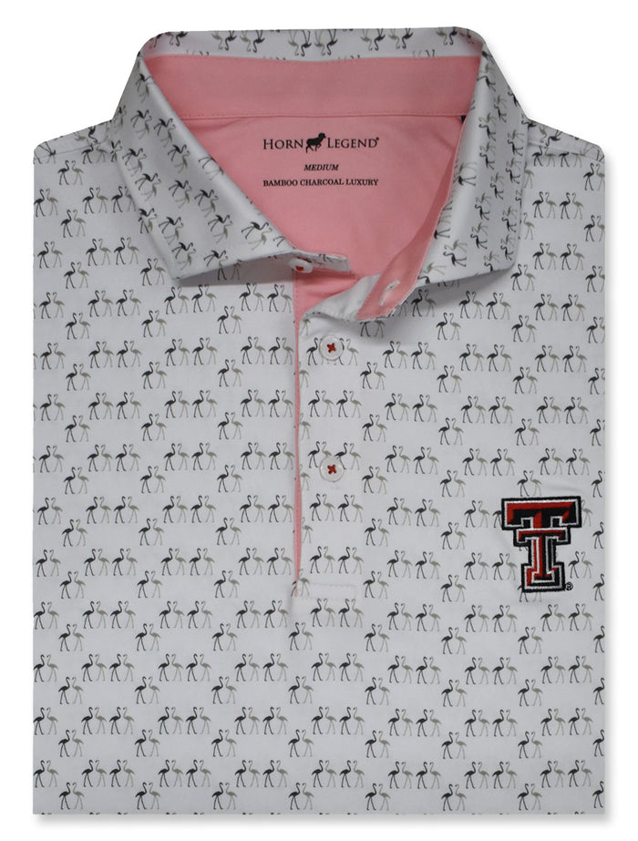 Texas Tech Double T "Flamingo" Varsity Tailgate Men's Polo