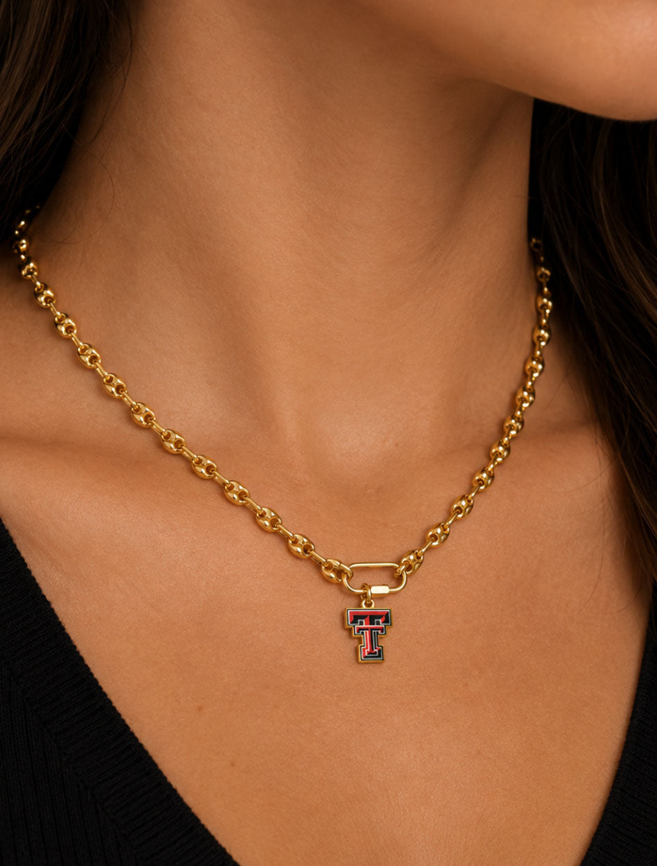Texas Tech Double T "Gouda" Necklace