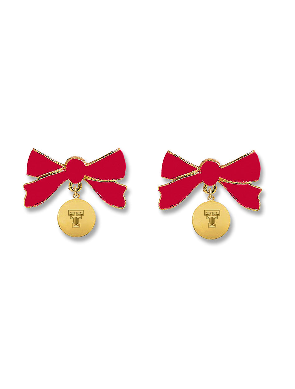 Texas Tech Double T "Impatience" Dangle Earrings