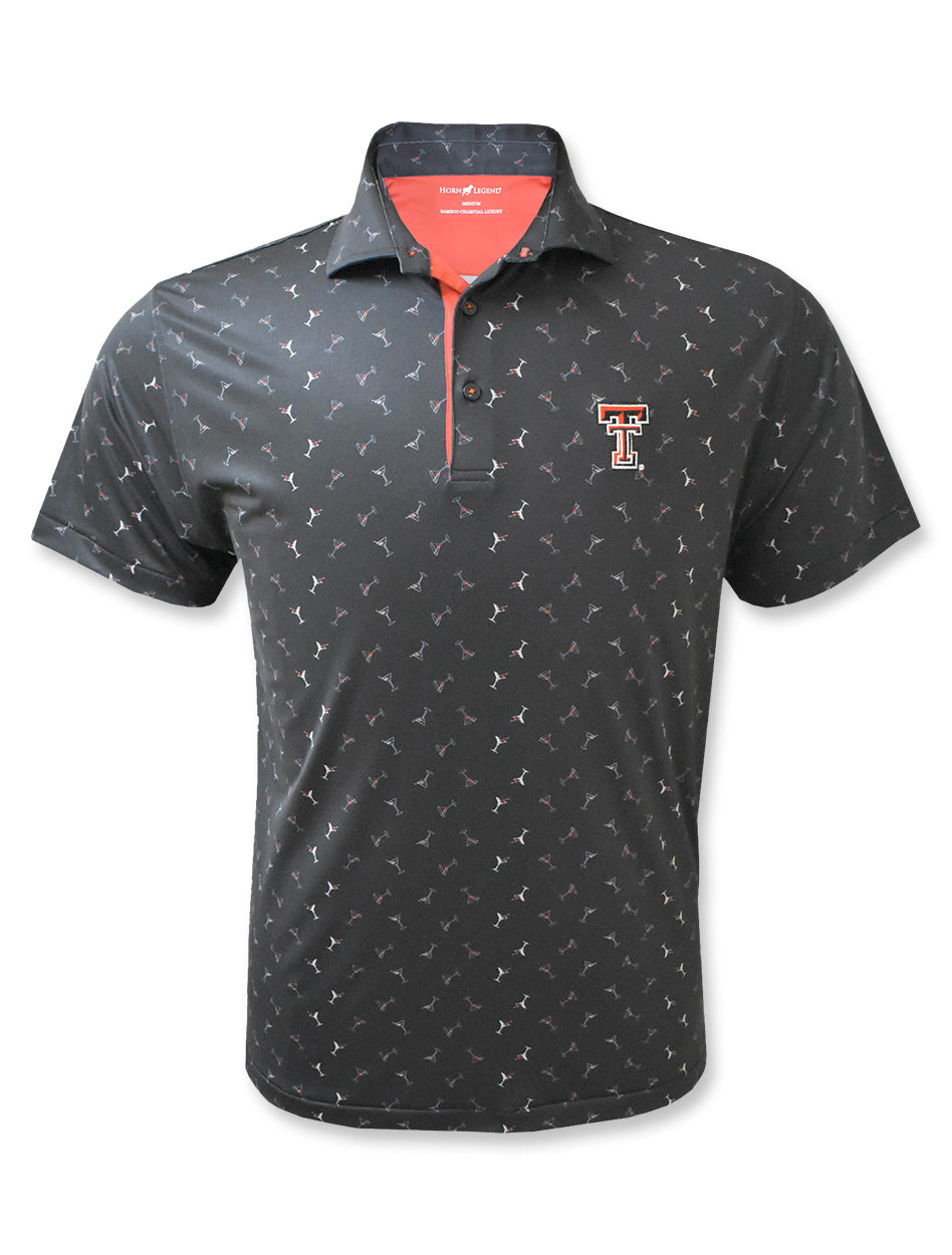 Texas Tech Double T "Martini" Varsity Tailgate Men's Polo