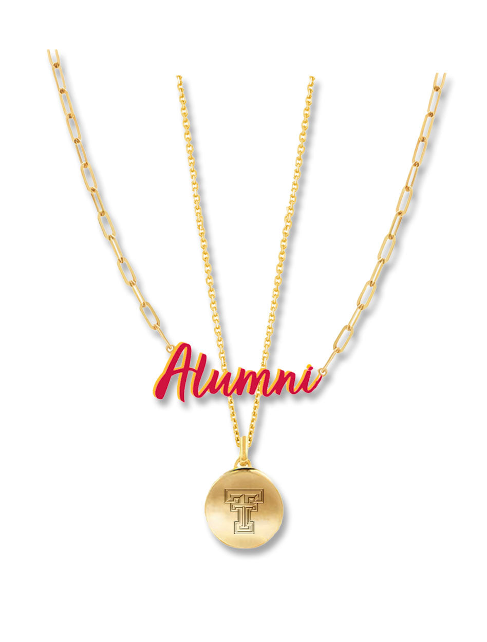 Texas Tech Double T "Transition" Alumni Double Necklace
