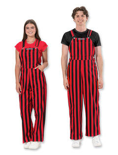 Texas Tech Game Bibs Striped Adult Overalls