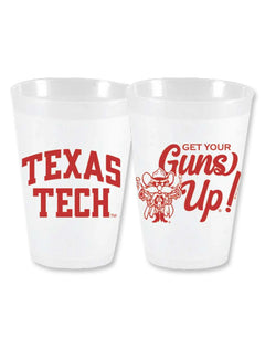 Texas Tech "Get Your Guns Up" Set of 10 Plastic 16 oz cups