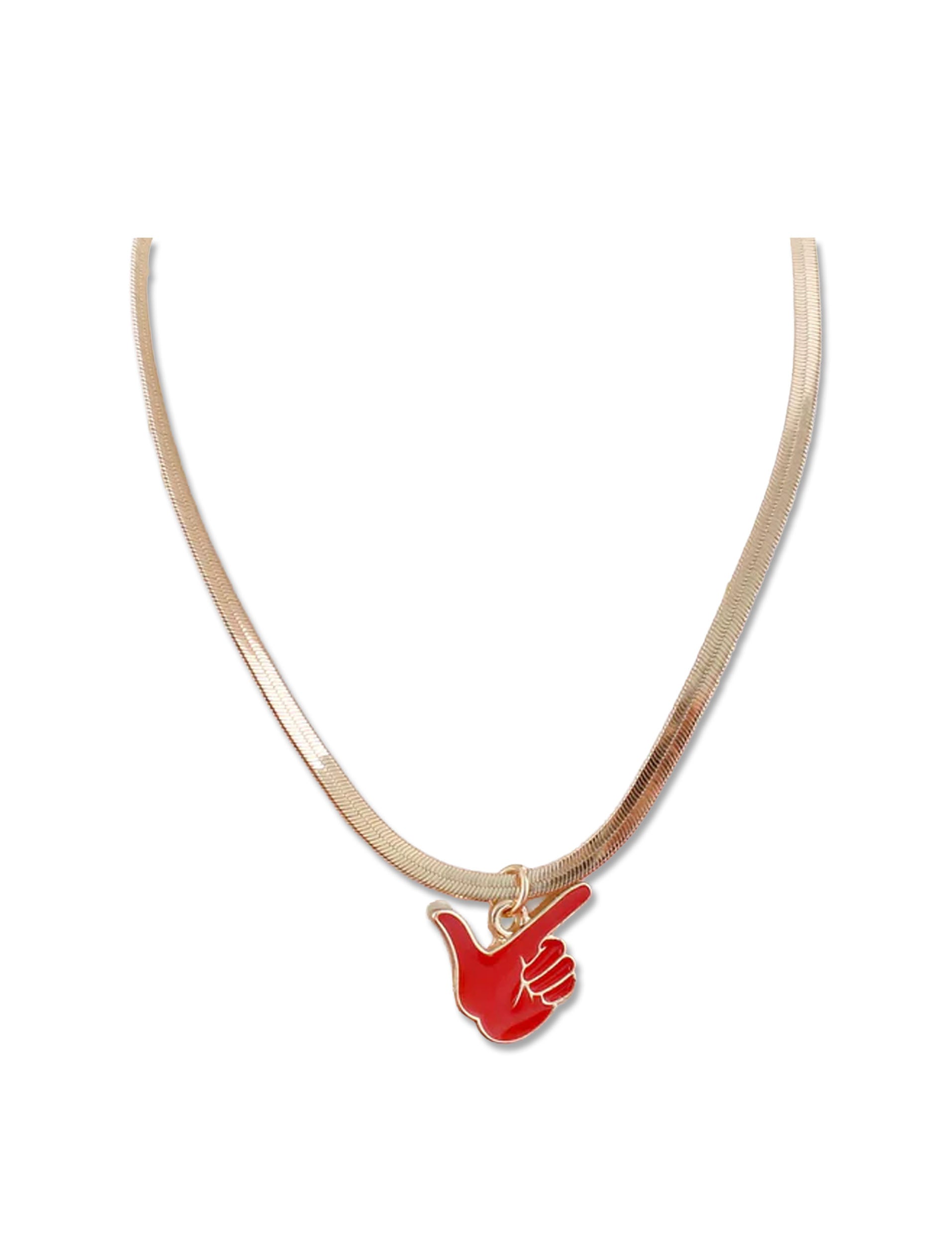 Texas Tech Guns Up Herringbone 18" Necklace