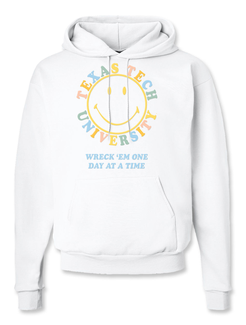 Texas Tech "Happy Life" Puff Print Hoodie