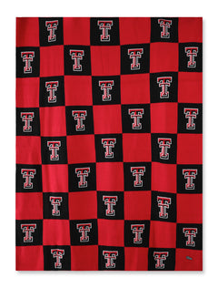 Texas Tech Hype & Vice Double T Intarsia Blanket