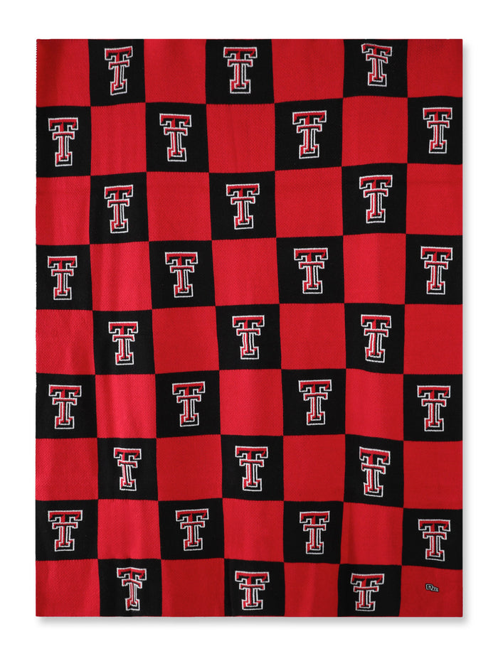 Texas Tech Hype & Vice Double T Intarsia Blanket