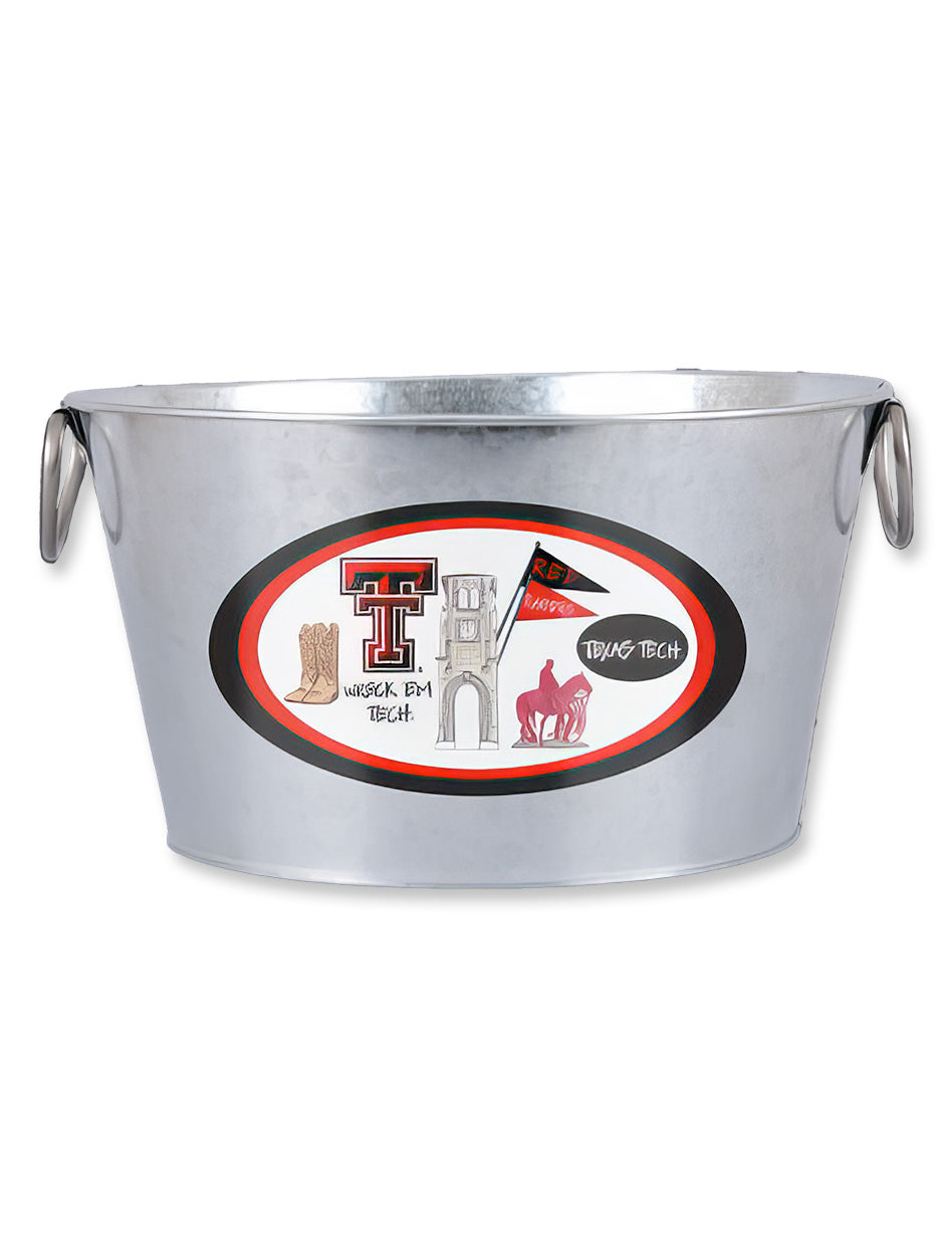 Texas Tech "Icon" Galvanized Bucket