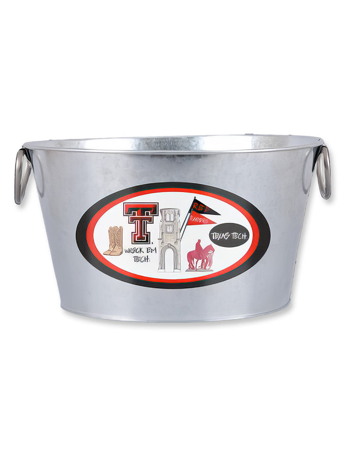 Texas Tech "Icon" Galvanized Bucket
