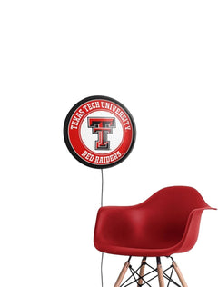 Texas Tech Illuminated Stationary Double T Round Sign