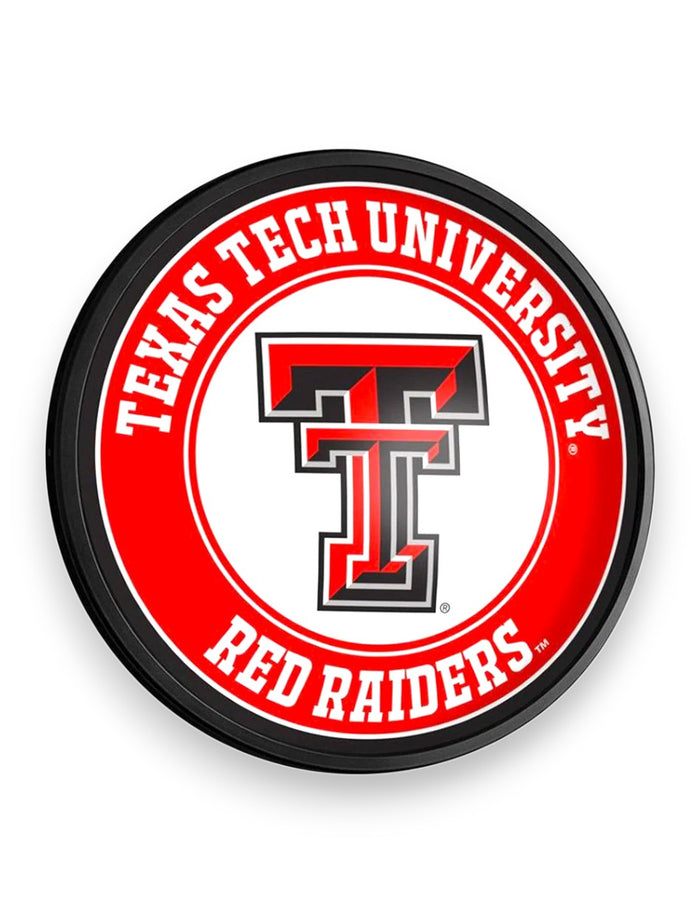 Texas Tech Illuminated Stationary Double T Round Sign
