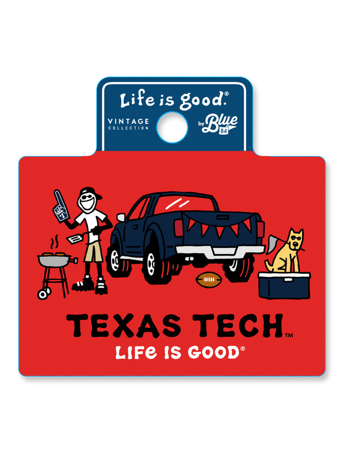 Texas Tech Life is Good "Jake Dog Tailgate" Decal