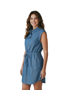 Texas Tech Lusso "Donatella" Denim Dress