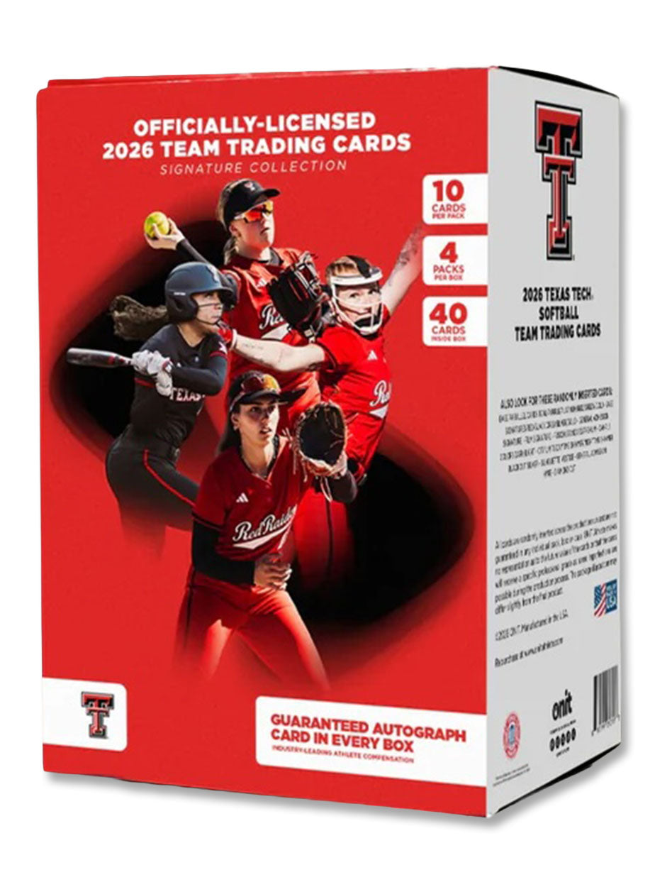 Texas Tech NIL Softball 2026 Team Trading Cards Platinum Box