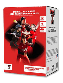Texas Tech NIL Softball 2026 Team Trading Cards Platinum Box