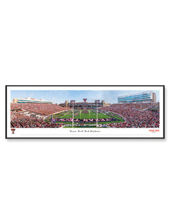 Texas Tech "New South End Zone" Panoramic Poster of Jones AT&T Stadium in Standard Frame (Drop-Ship Only)