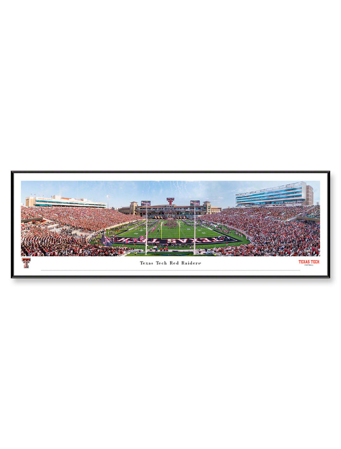 Texas Tech "New South End Zone" Panoramic Poster of Jones AT&T Stadium in Standard Frame (Drop-Ship Only)