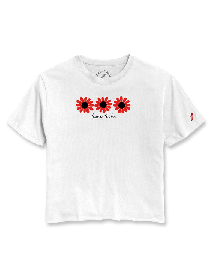 Texas Tech "Oopsie Daisy" Youth Crop Top