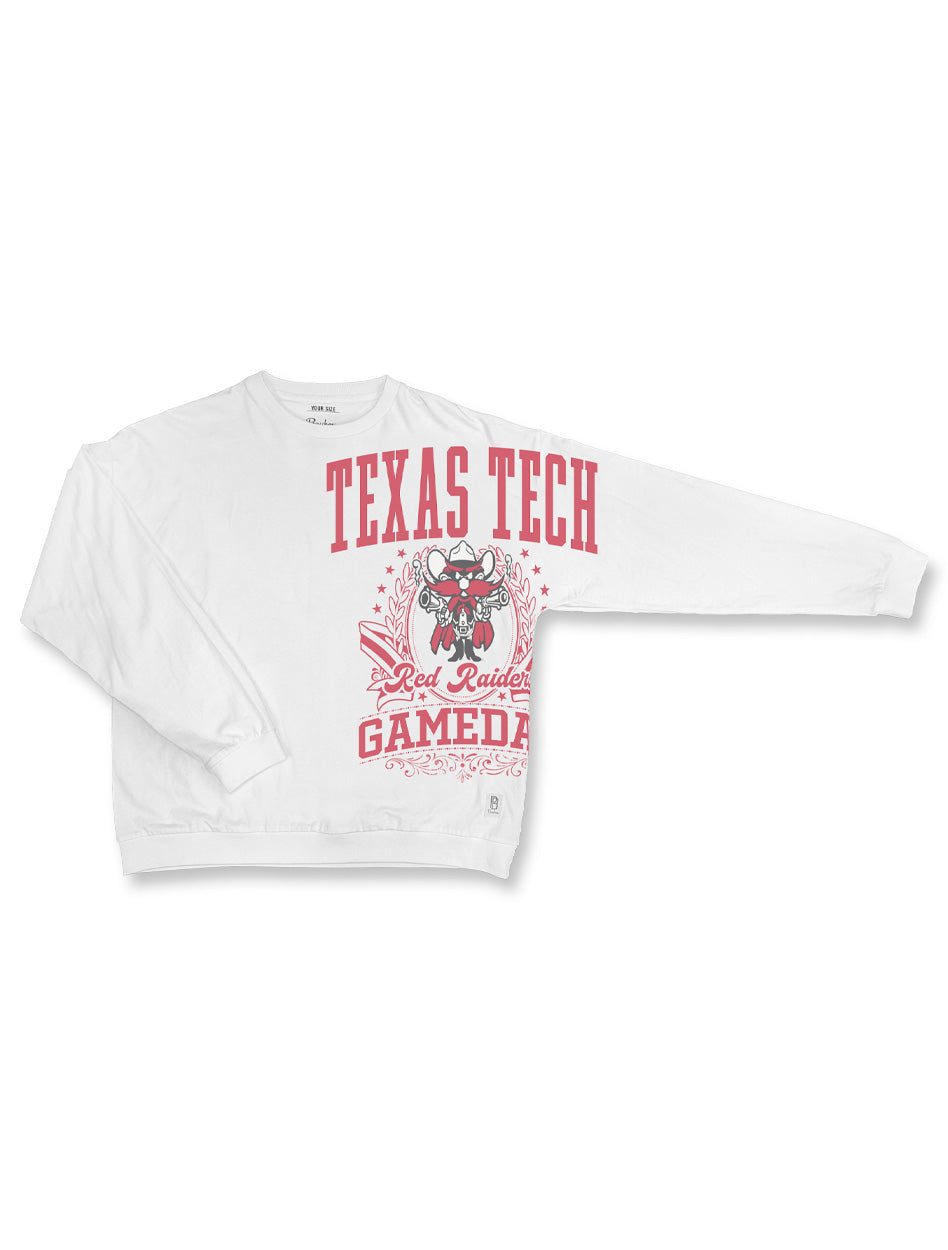 Texas Tech PressBox "Gabby" Oversized Long Sleeve Top