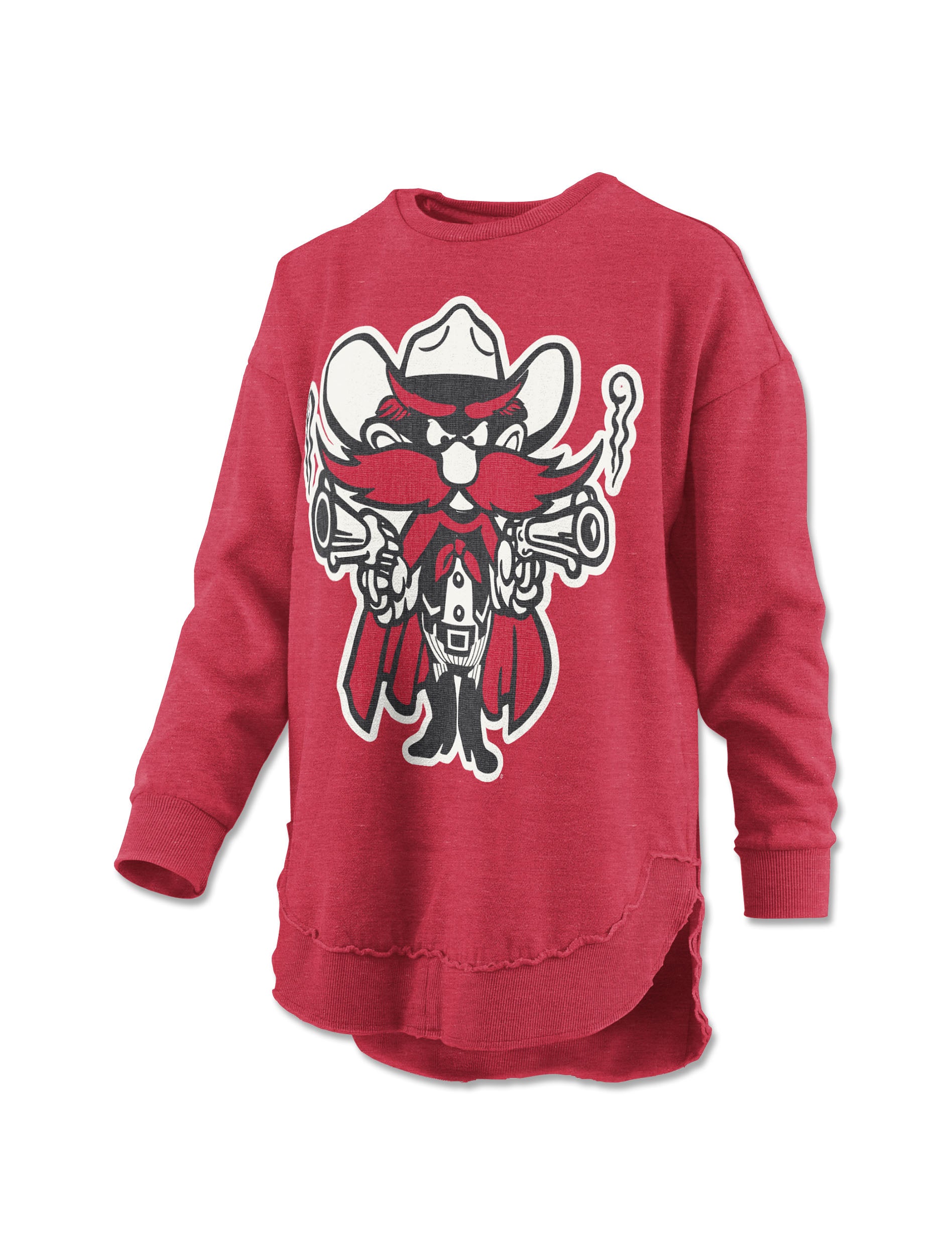 Texas Tech Press Box "Big Canvas Puff" Fleece Poncho