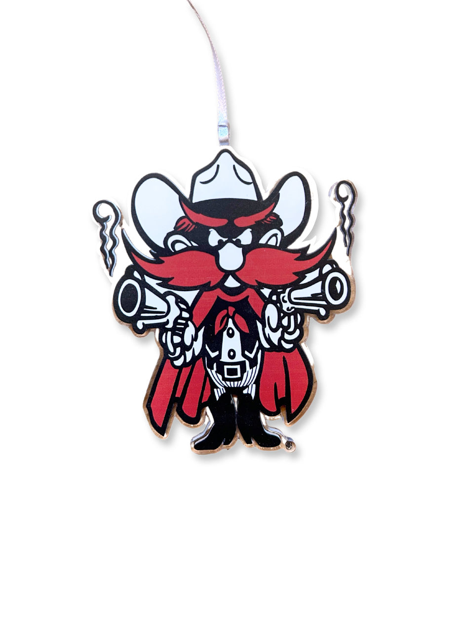 Texas Tech Raider Red Acrylic Christmas Ornament